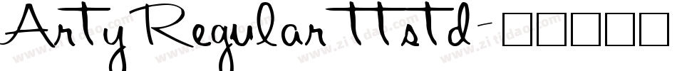 Arty Regular ttstd字体转换